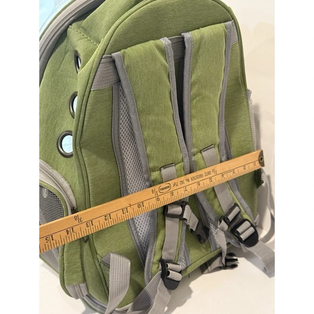 Cawypety Cat Backpack Carrier Space Capsule Clear Bubble Pet Dog Travel Bag Sage
